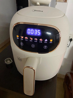 美的Midea 3.0L智能互聯雙重快速加熱可拆洗空氣炸鍋3.0L「MF-KZ30P206太空艙」